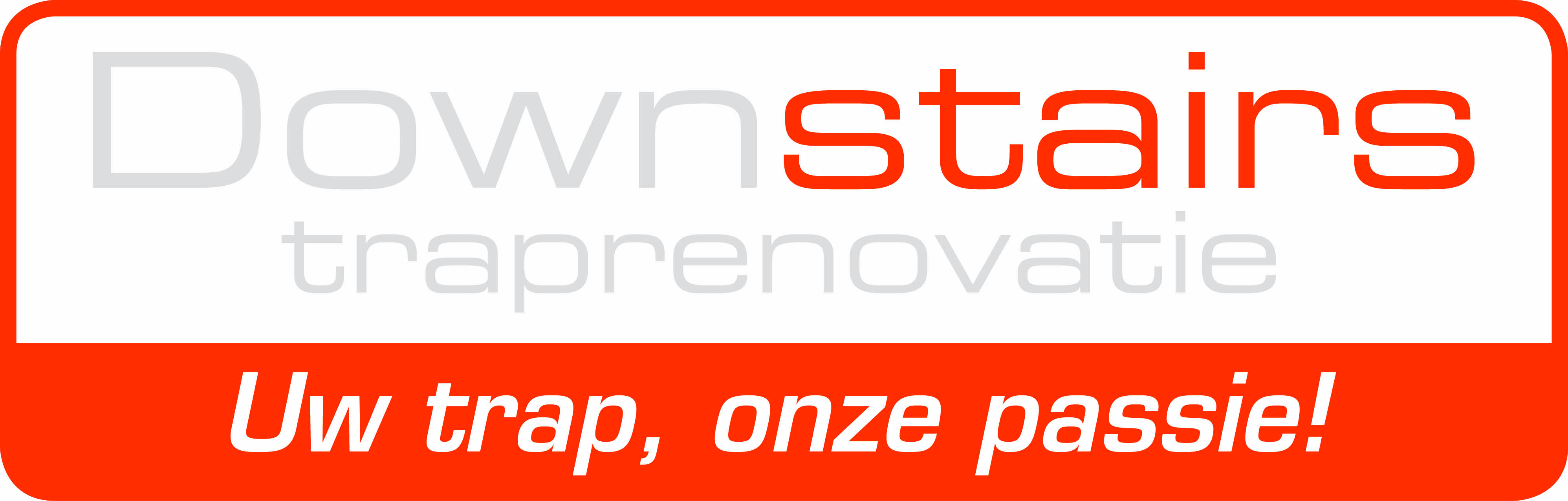 Downstairs Traprenovatie logo